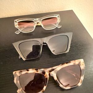 Classic Cat-Eye Sunglasses - Black, Tortoiseshell, Clear